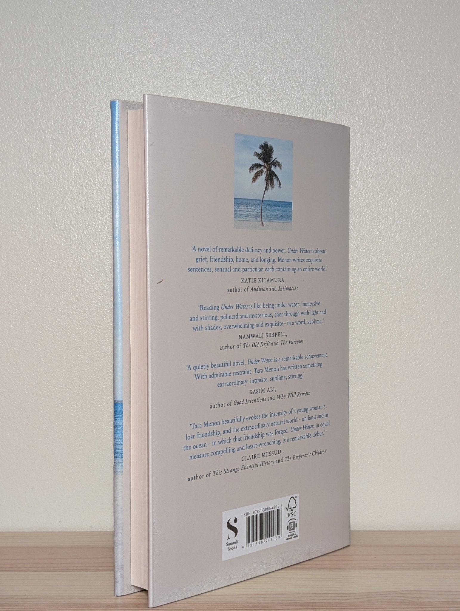Under Water by Tara Menon (Signed Dated First Edition) - Fialta Books