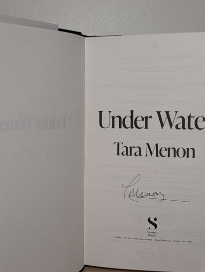 Under Water by Tara Menon (Signed First Edition) - Fialta Books