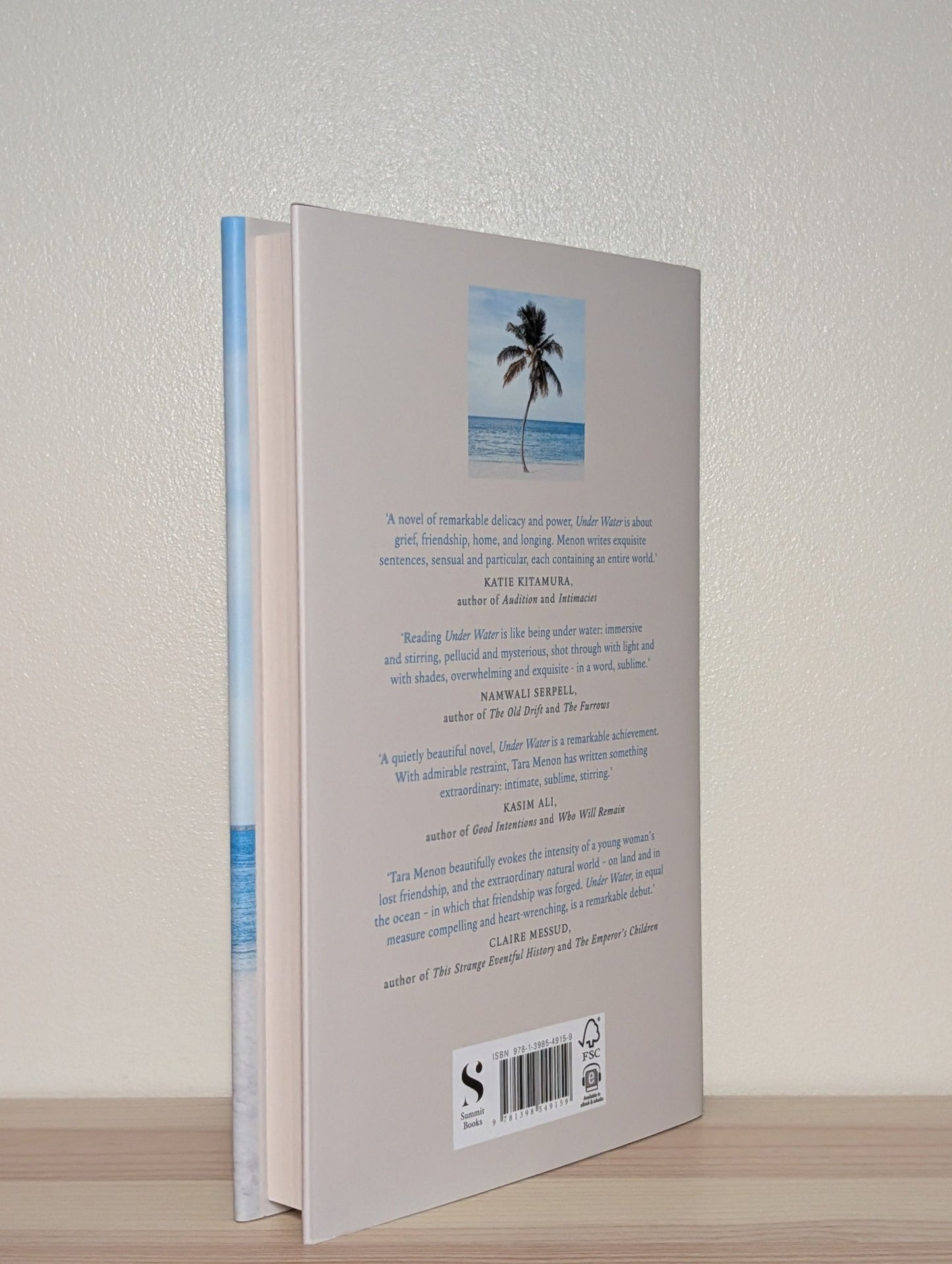Under Water by Tara Menon (Signed Lined First Edition) - Fialta Books