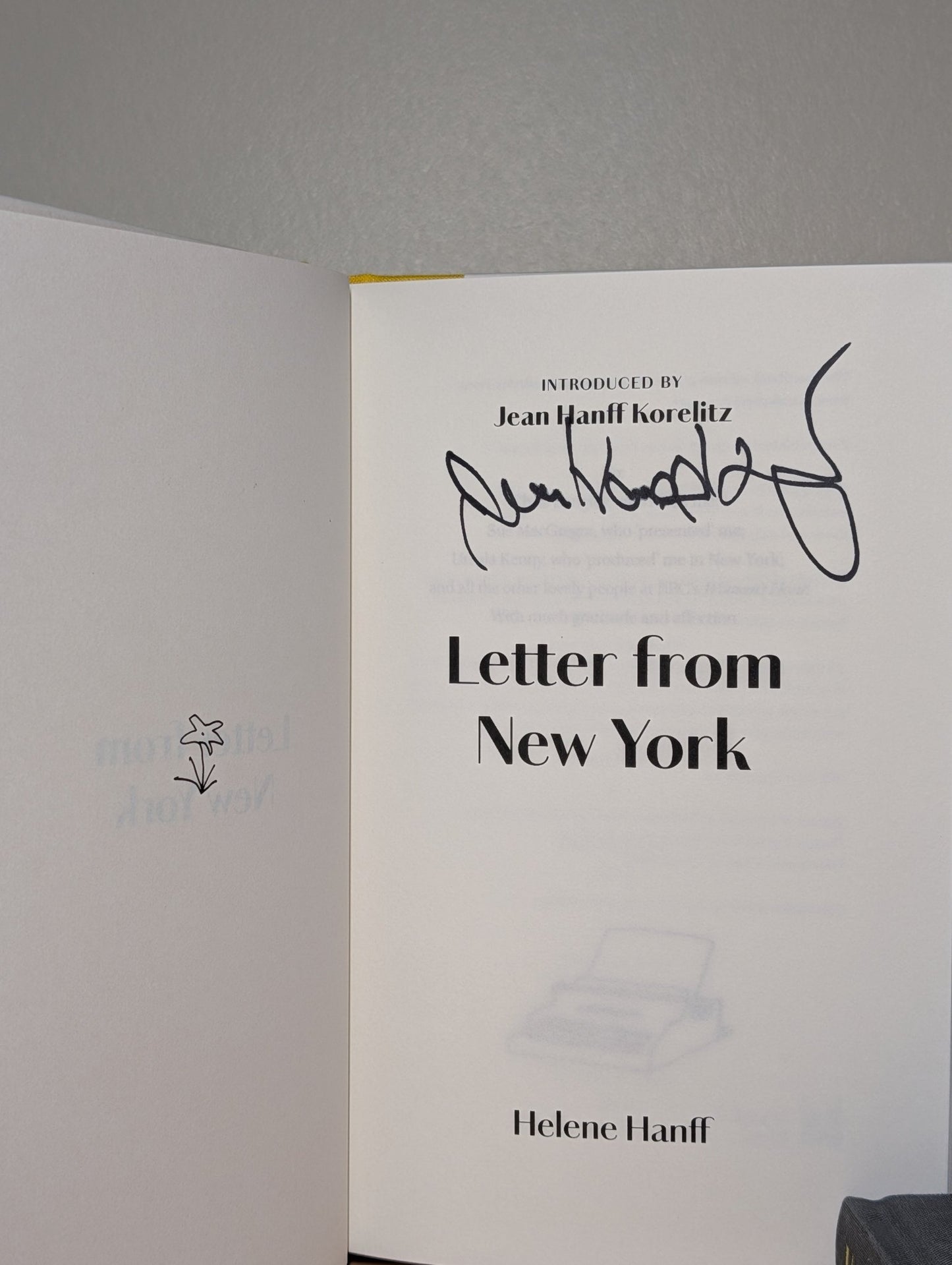Underfoot in Show Business; Letter from New York by Helene Hanff (Signed) - Fialta Books