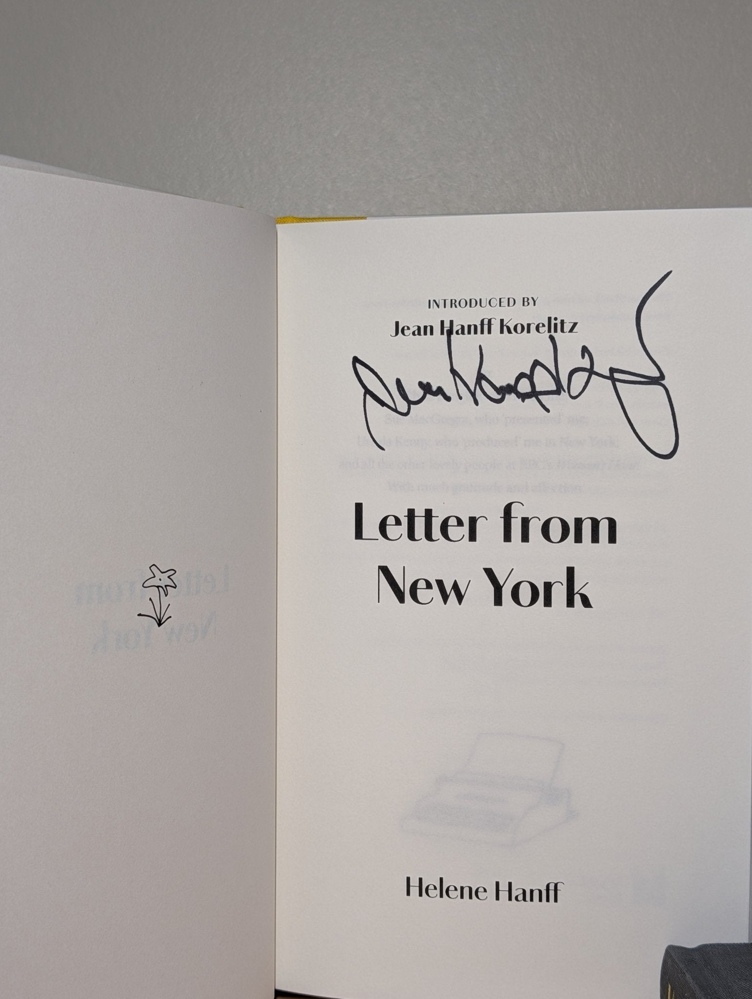 Underfoot in Show Business; Letter from New York by Helene Hanff (Signed) - Fialta Books