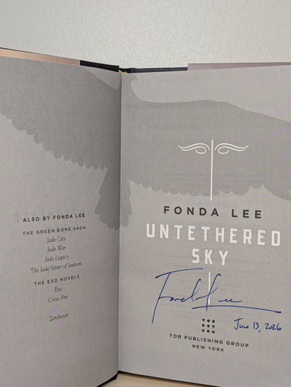 Untethered Sky by Fonda Lee (Signed Dated First Edition) - Fialta Books