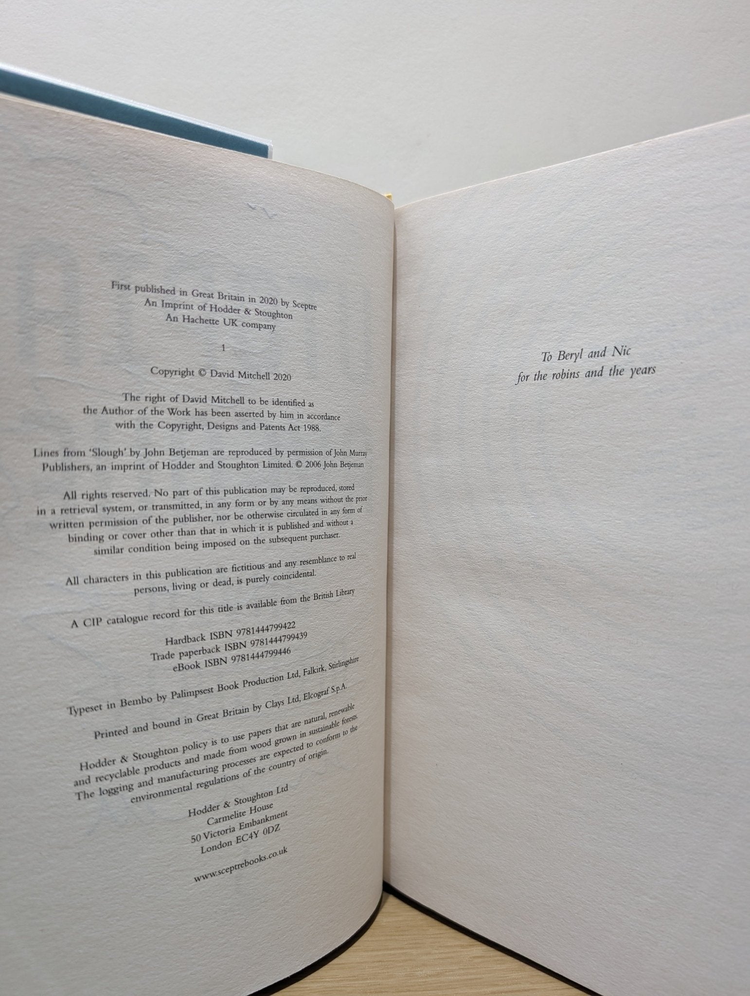 Utopia Avenue by David Mitchell (Signed First Edition) - Fialta Books