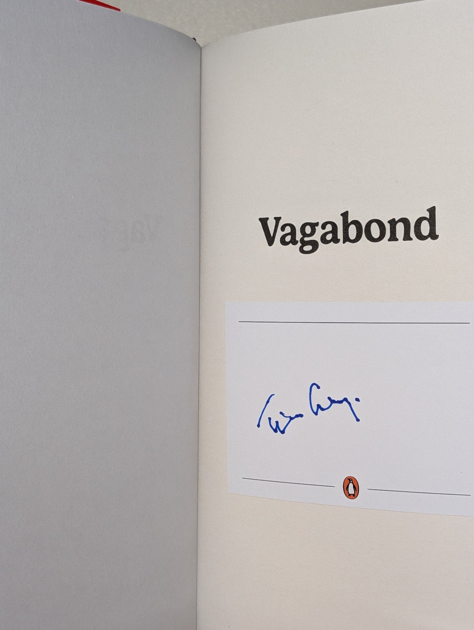 Vagabond by Tim Curry (Signed First Edition) - Fialta Books