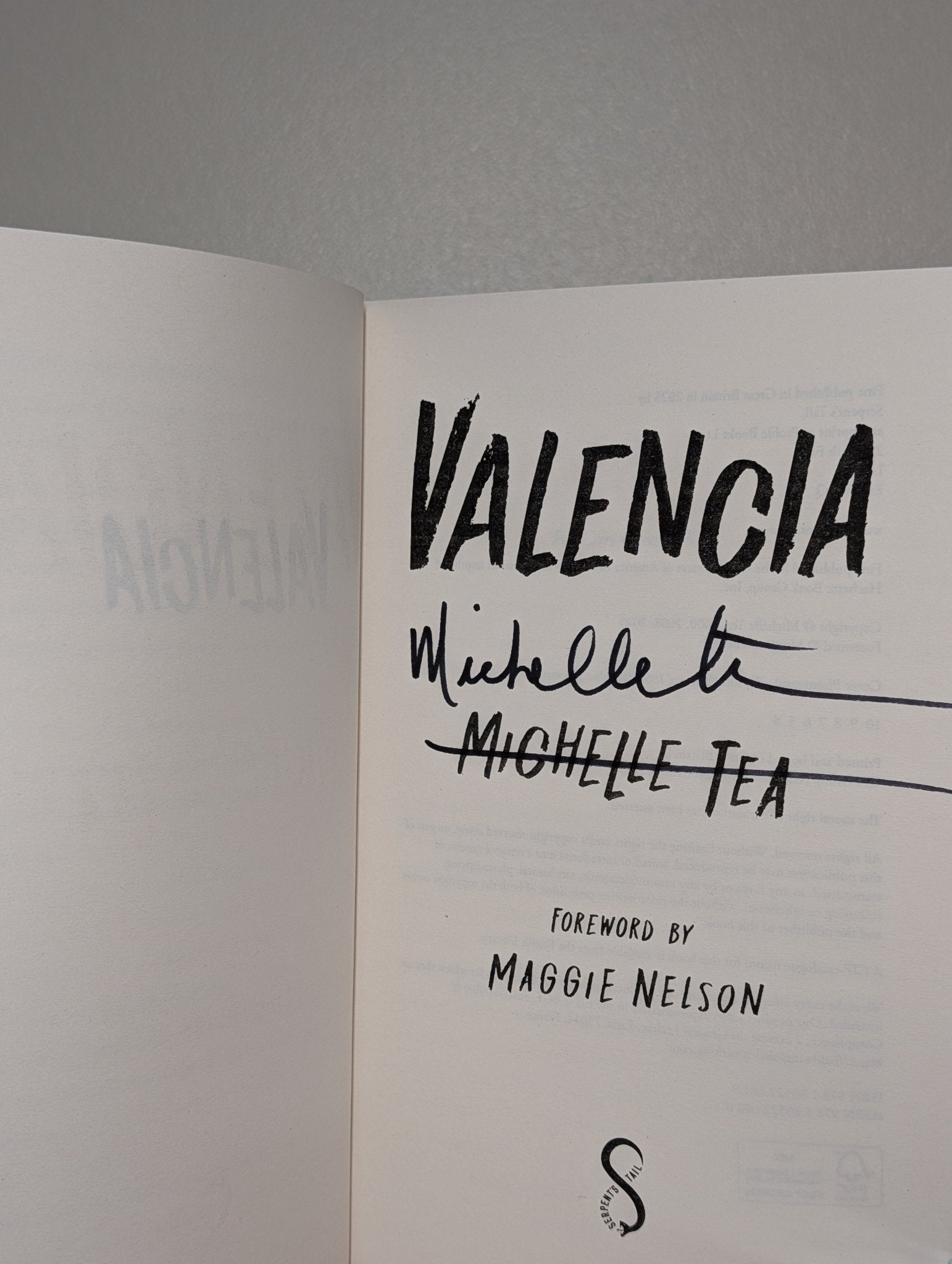 Valencia by Michelle Tea (Signed 25th Anniversary Edition) - Fialta Books