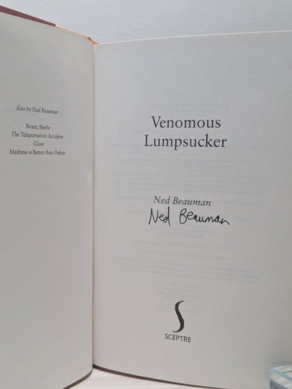 Venomous Lumpsucker by Ned Beauman (Signed) - Fialta Books