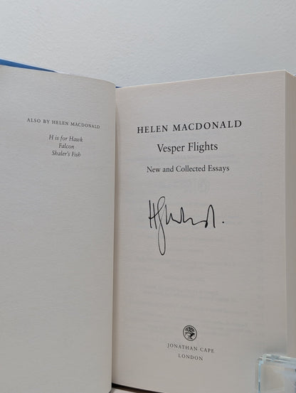 Vesper Flights: new and collected essays by Helen Macdonald (Signed First Edition) - Fialta Books