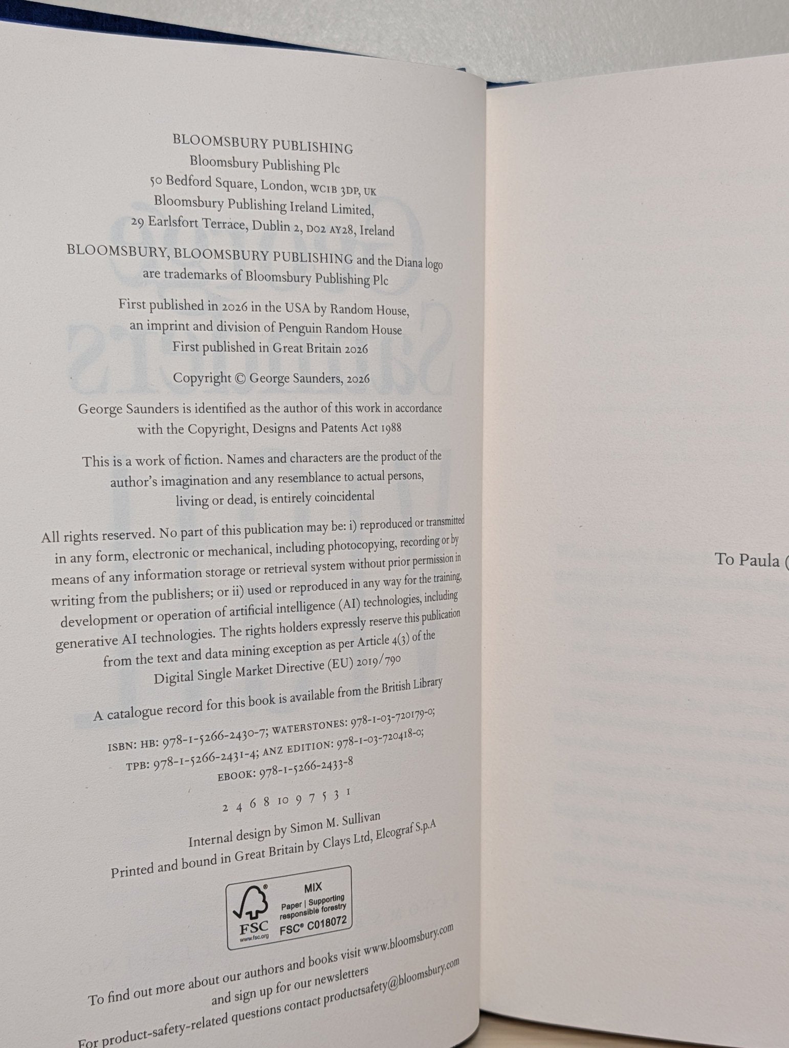 Vigil by George Saunders (Signed First Edition) - Fialta Books