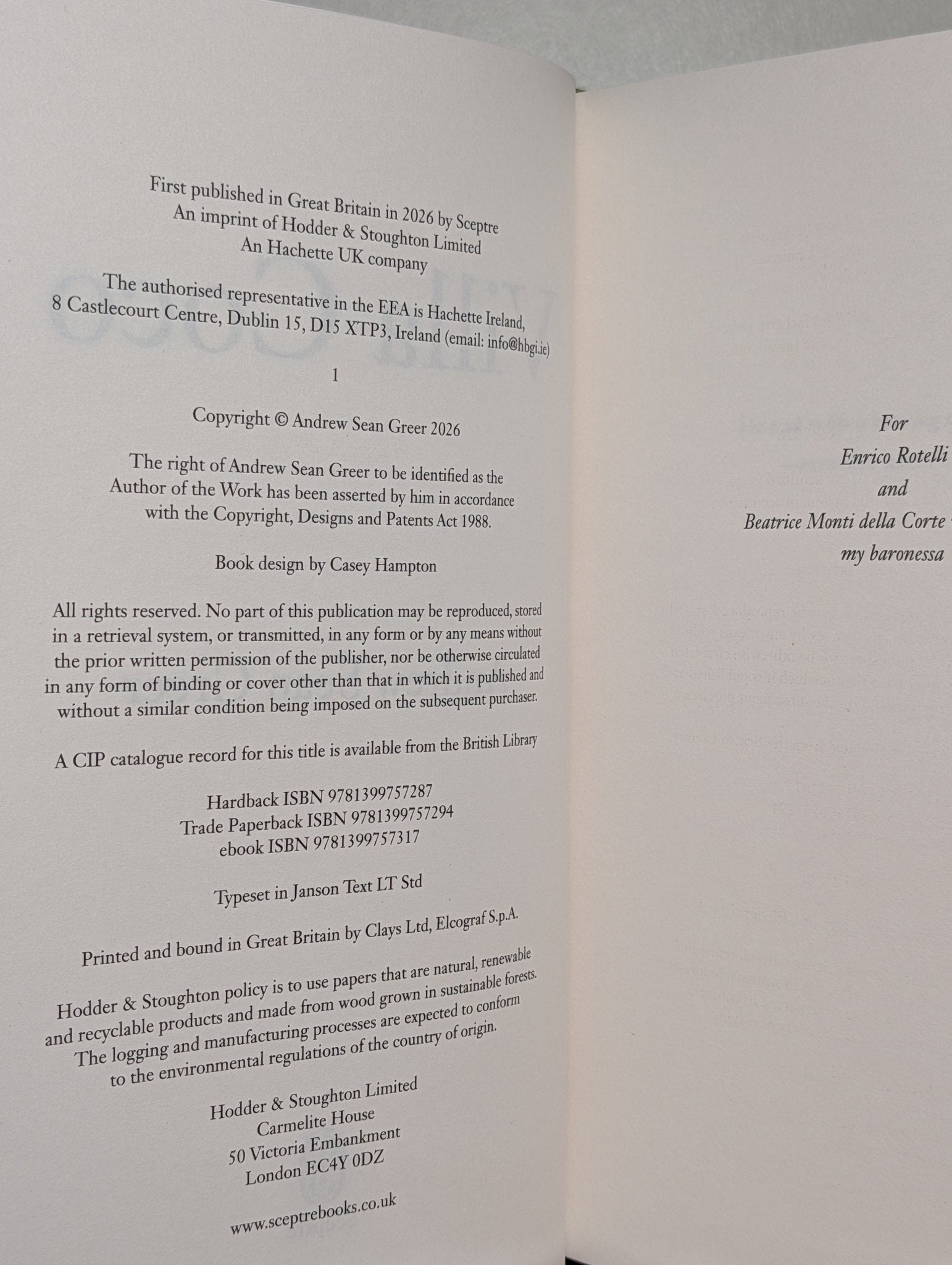 Villa Coco by Andrew Sean Greer (Signed First Edition with foil on board) - Fialta Books