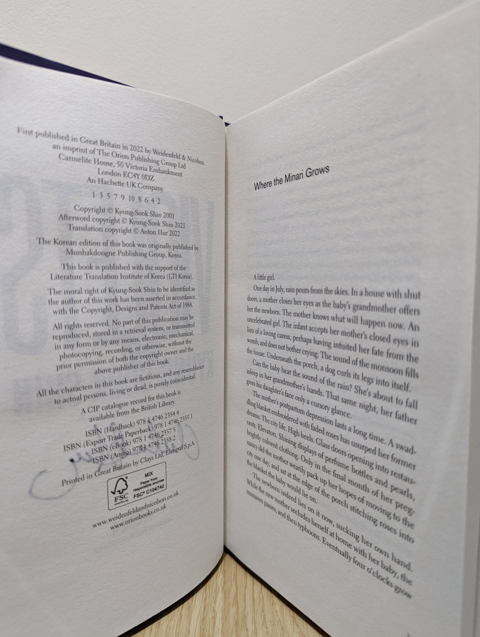 Violets by Kyung - Sook Shin (Signed by Translator) - Fialta Books