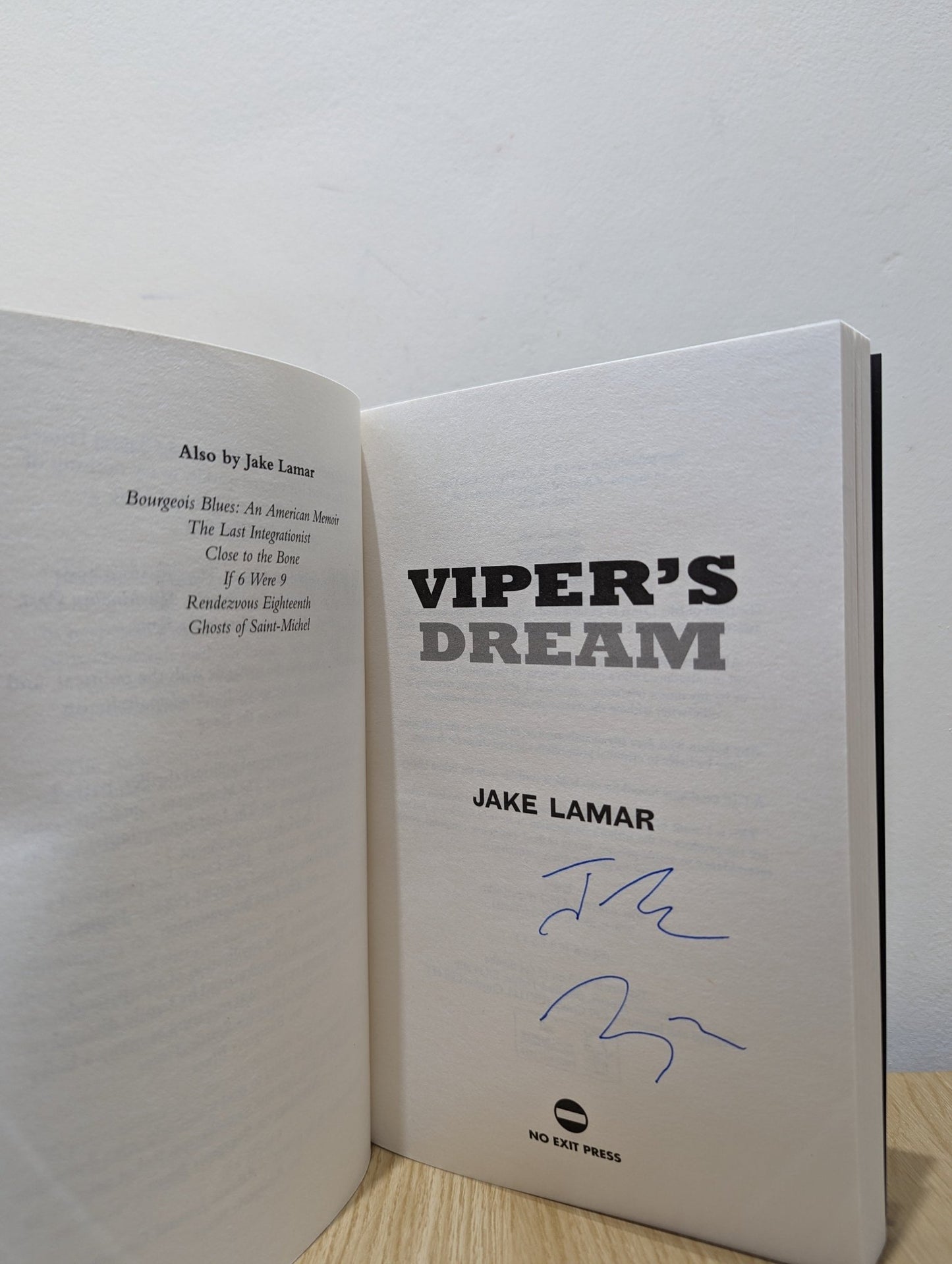 Viper's Dream by Jake Lamar (Signed First Edition) - Fialta Books