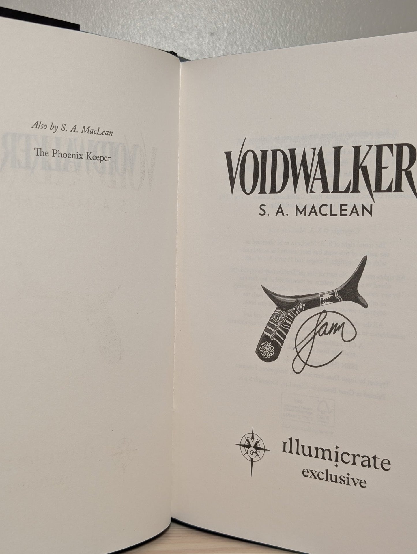 Voidwalker by S. A. MacLean (Signed First Edition with sprayed edges) - Fialta Books