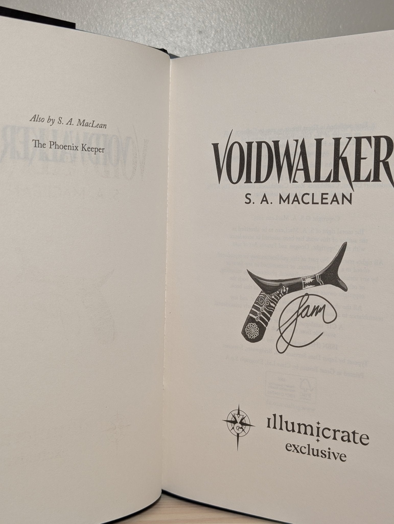 Voidwalker by S. A. MacLean (Signed First Edition with sprayed edges) - Fialta Books