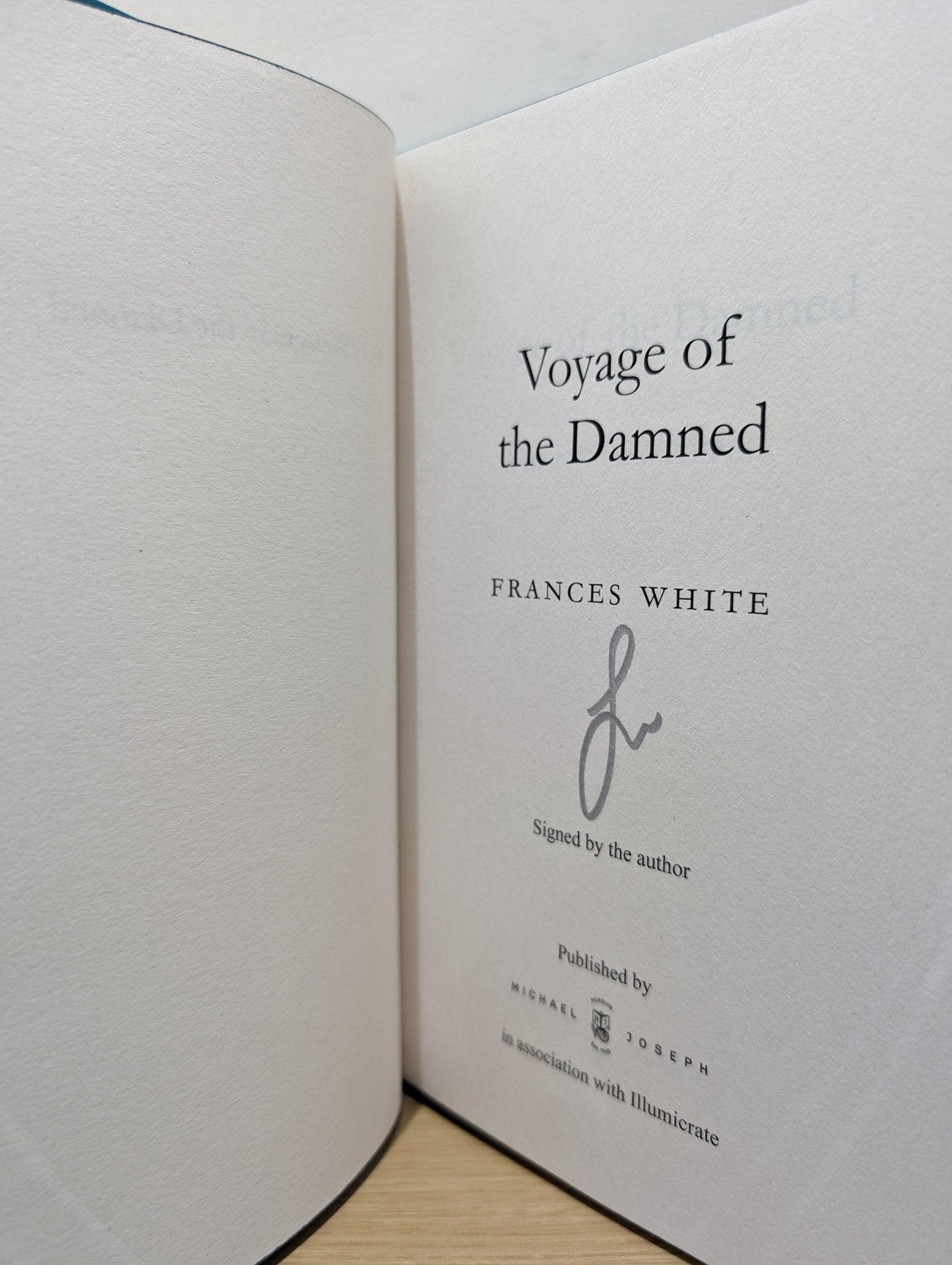 Voyage of the Damned by Frances White (Signed Special Edition with sprayed edges) - Fialta Books