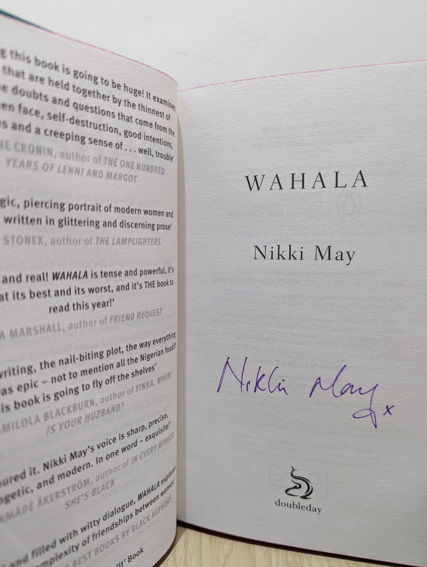 Wahala by Nikki May (Signed First Edition with sprayed edges) - Fialta Books