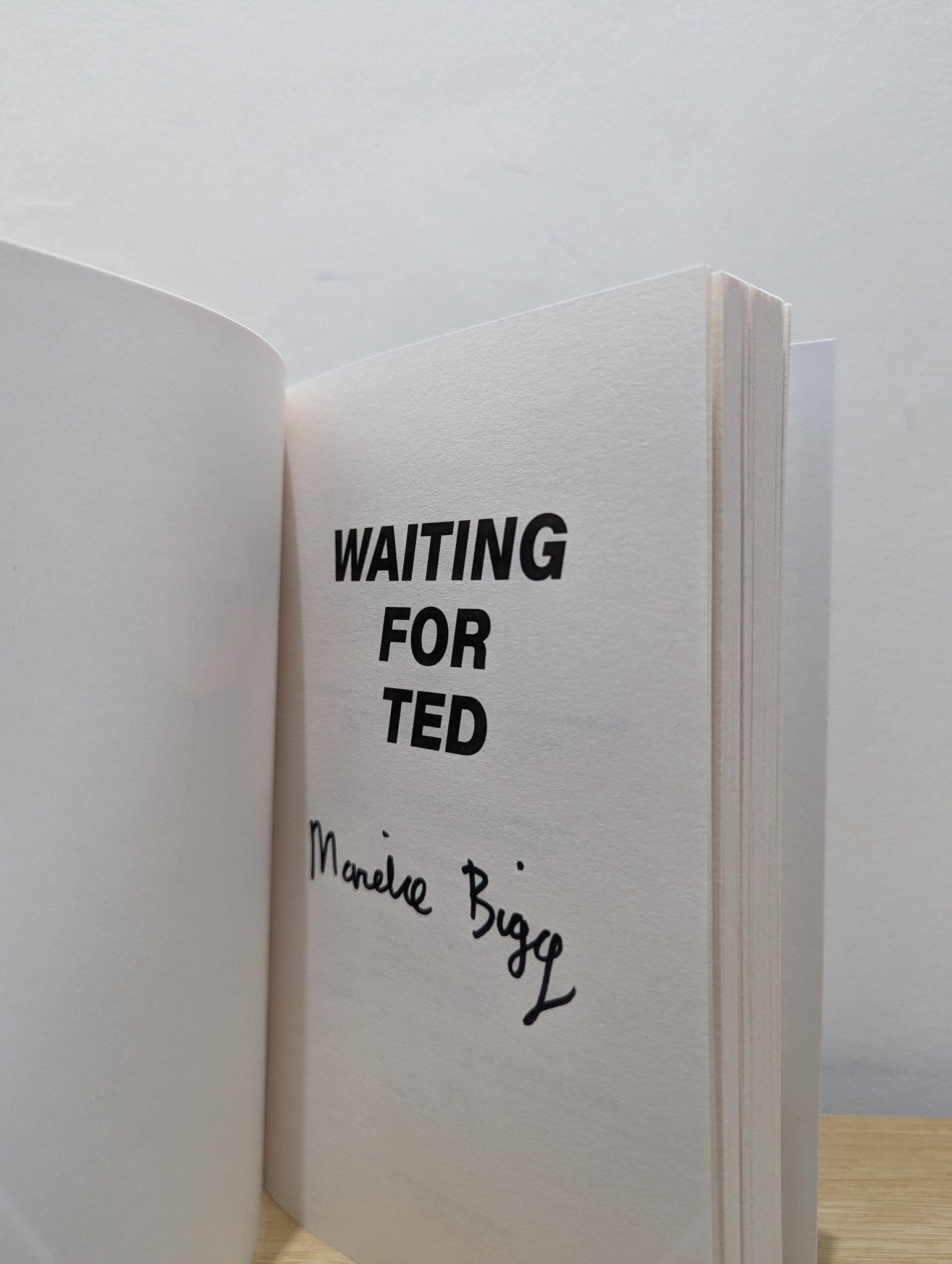 Waiting for Ted by Marieke Bigg (Signed First Edition) - Fialta Books