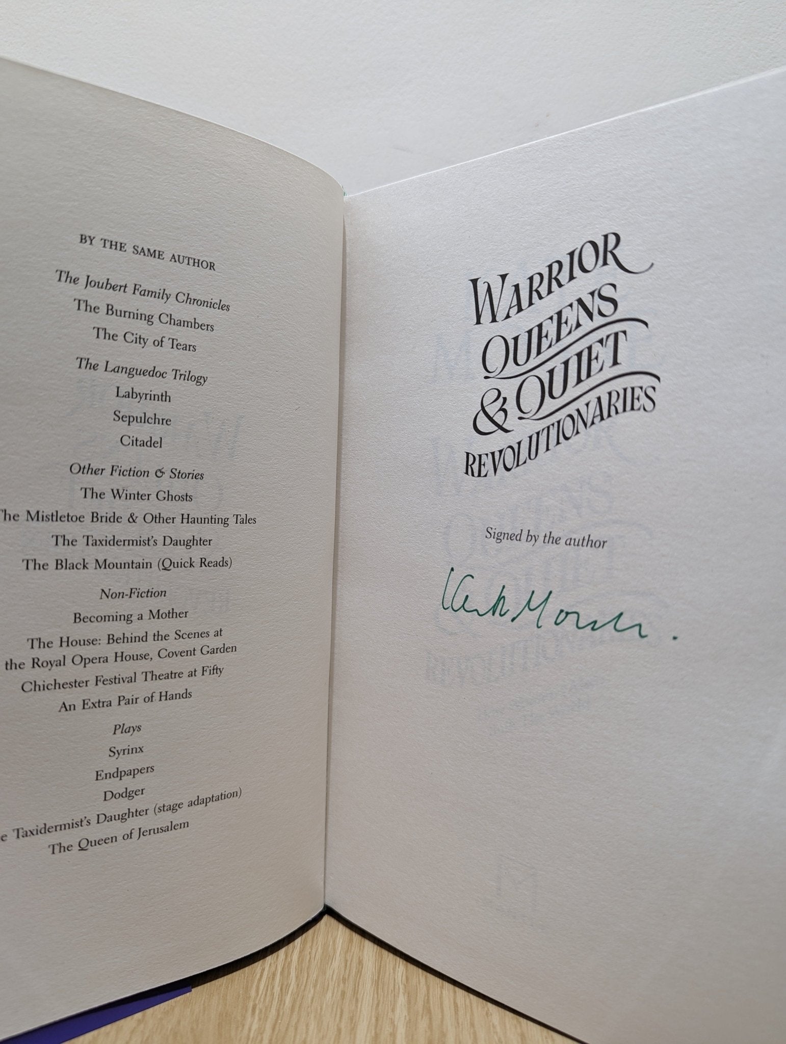 Warrior Queens & Quiet Revolutionaries by Kate Mosse (Signed First Edition) - Fialta Books