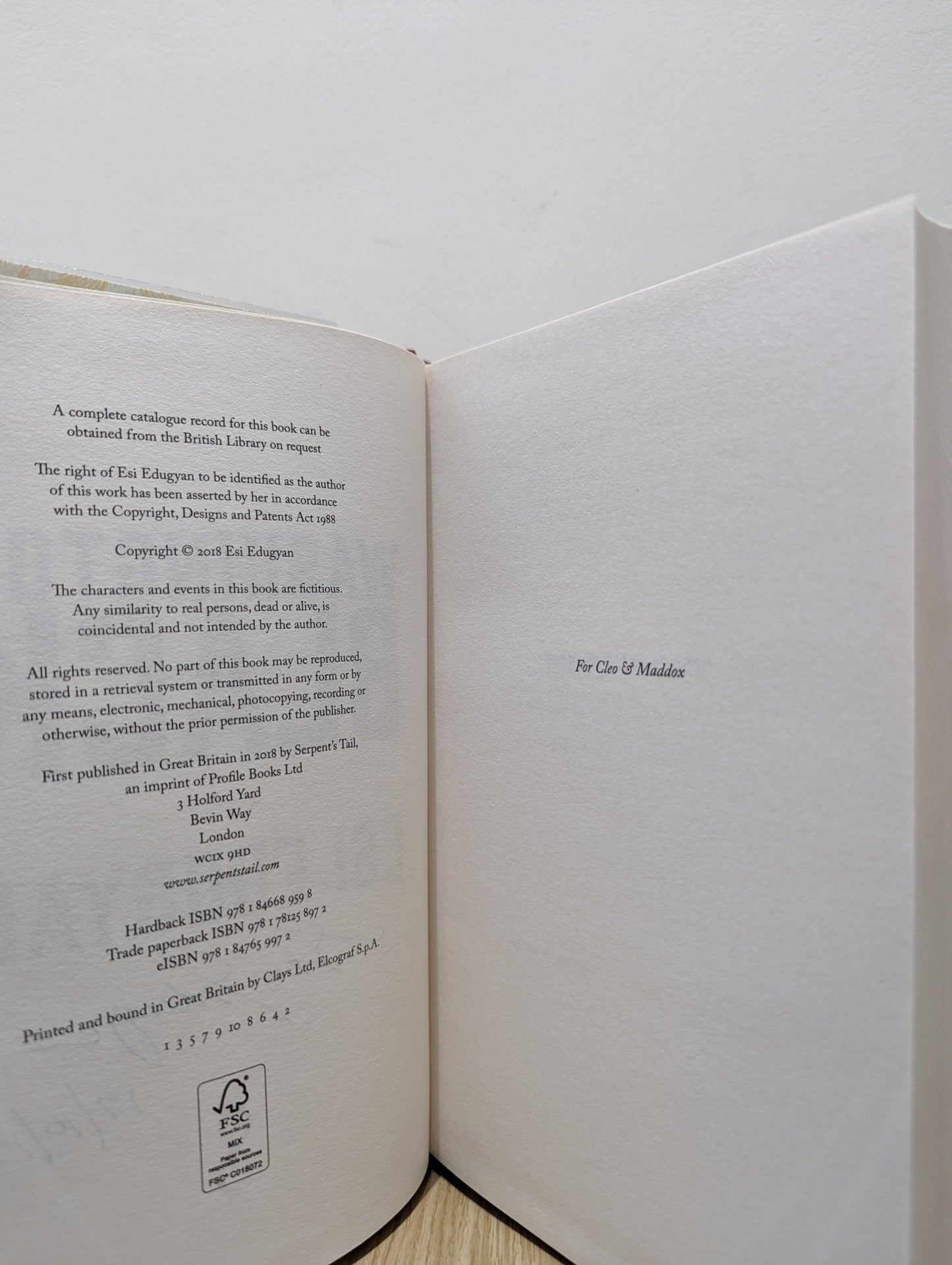 Washington Black by Esi Edugyan (Signed Dated First Edition) - Fialta Books