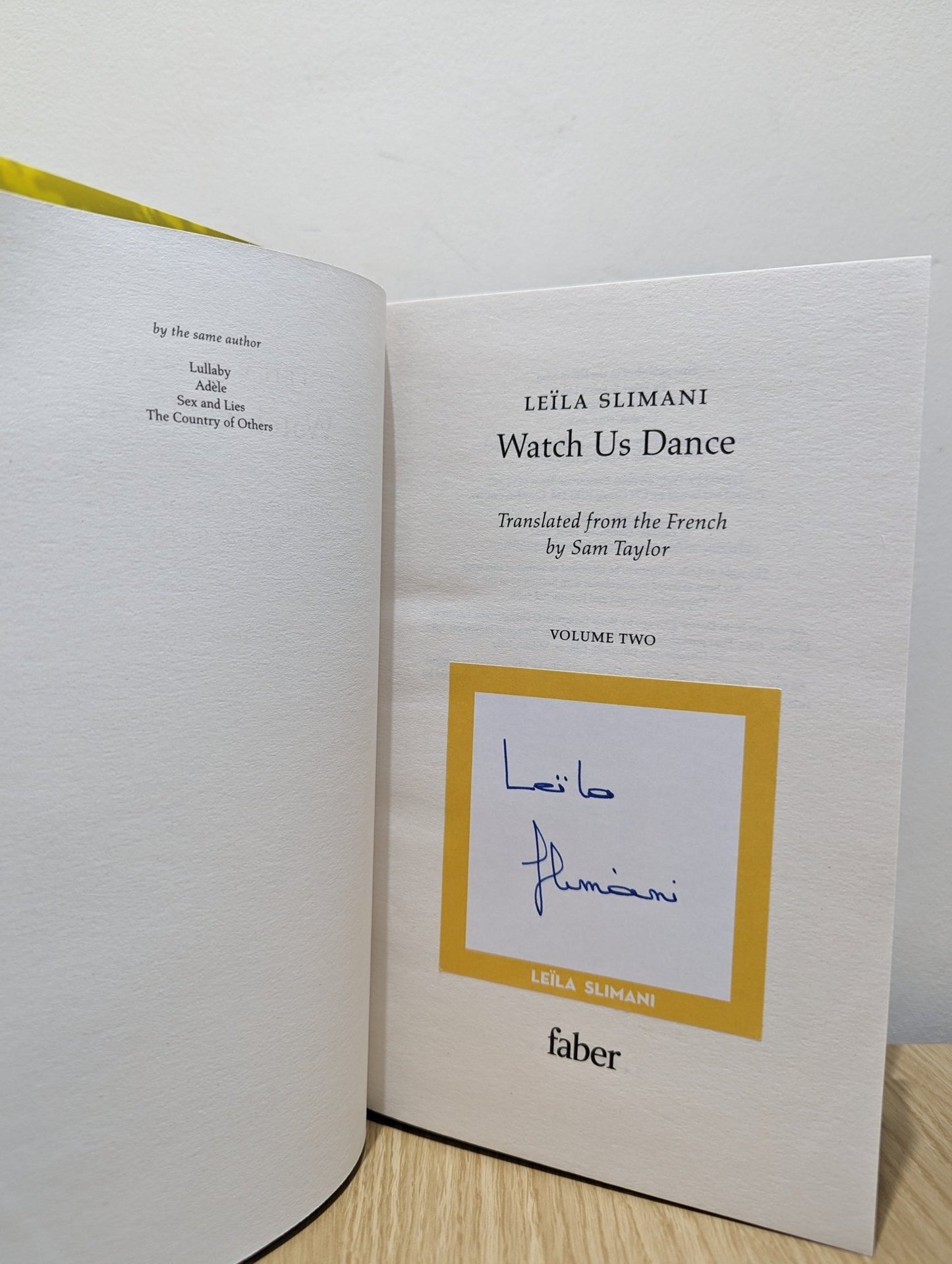 Watch Us Dance by Leïla Slimani (Signed First Edition) - Fialta Books