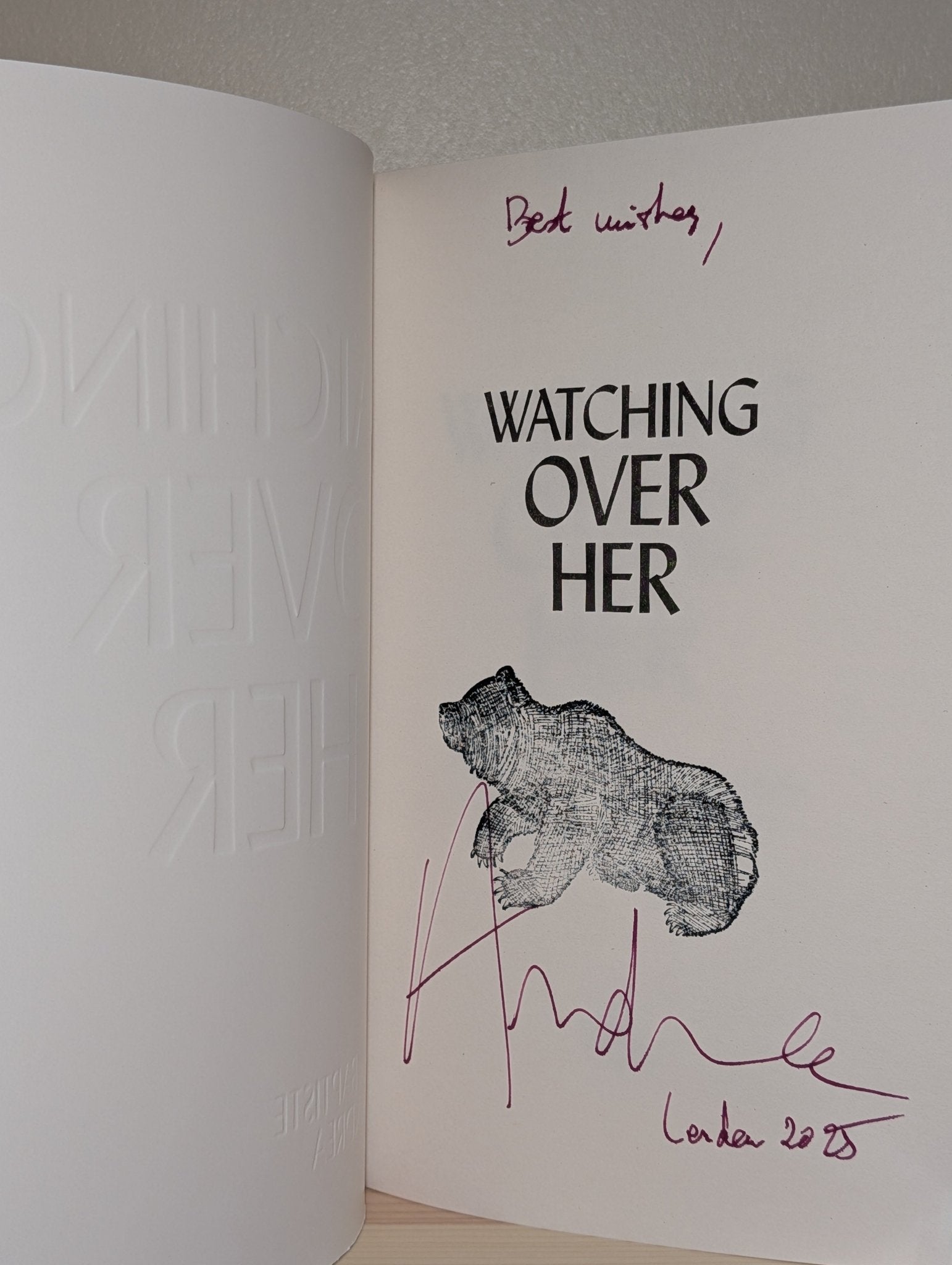 Watching Over Her by Jean - Baptiste Andrea (Signed First Edition) - Fialta Books