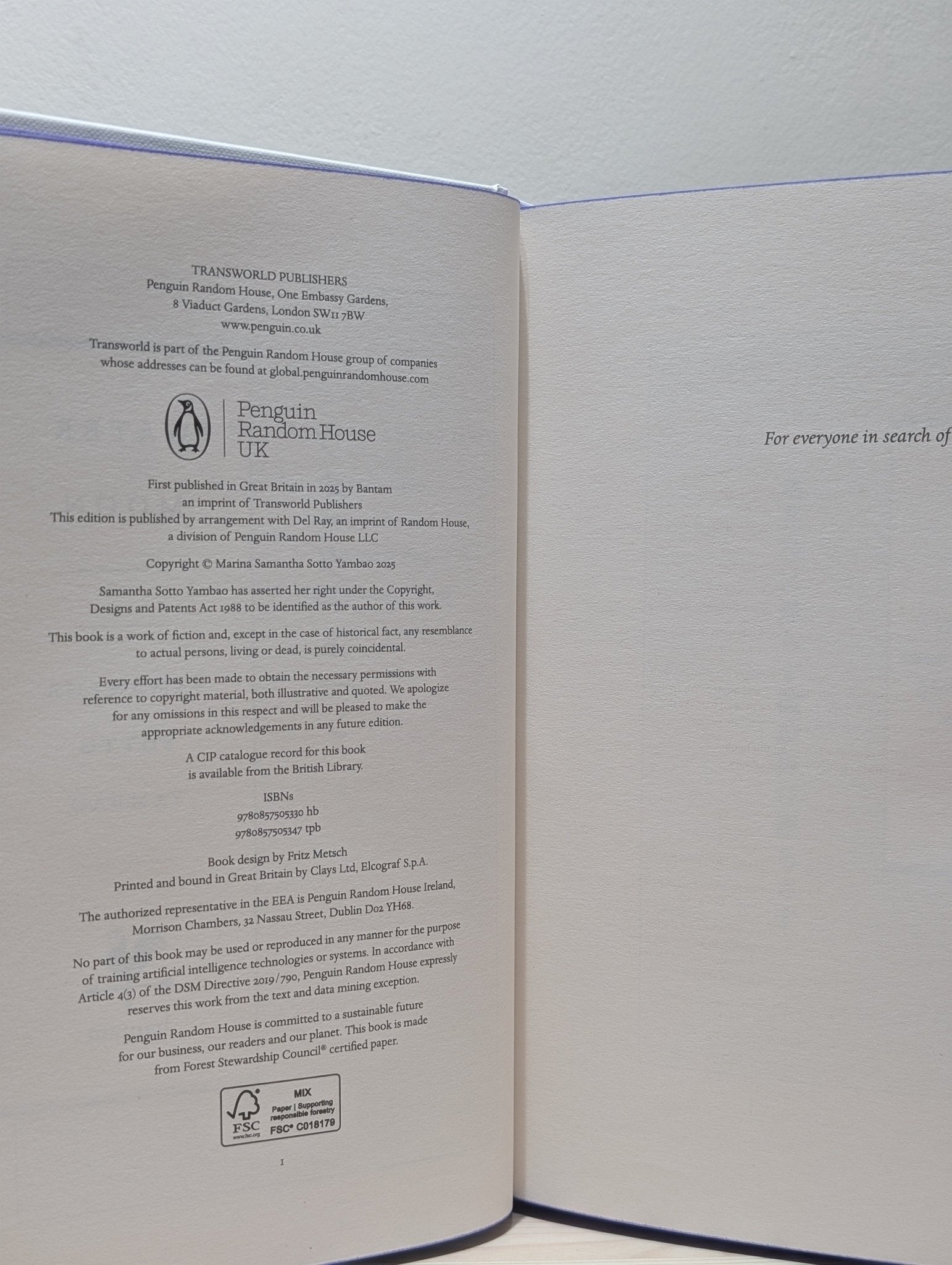 Water Moon by Samantha Sotto Yambao (First Edition with sprayed edges) - Fialta Books