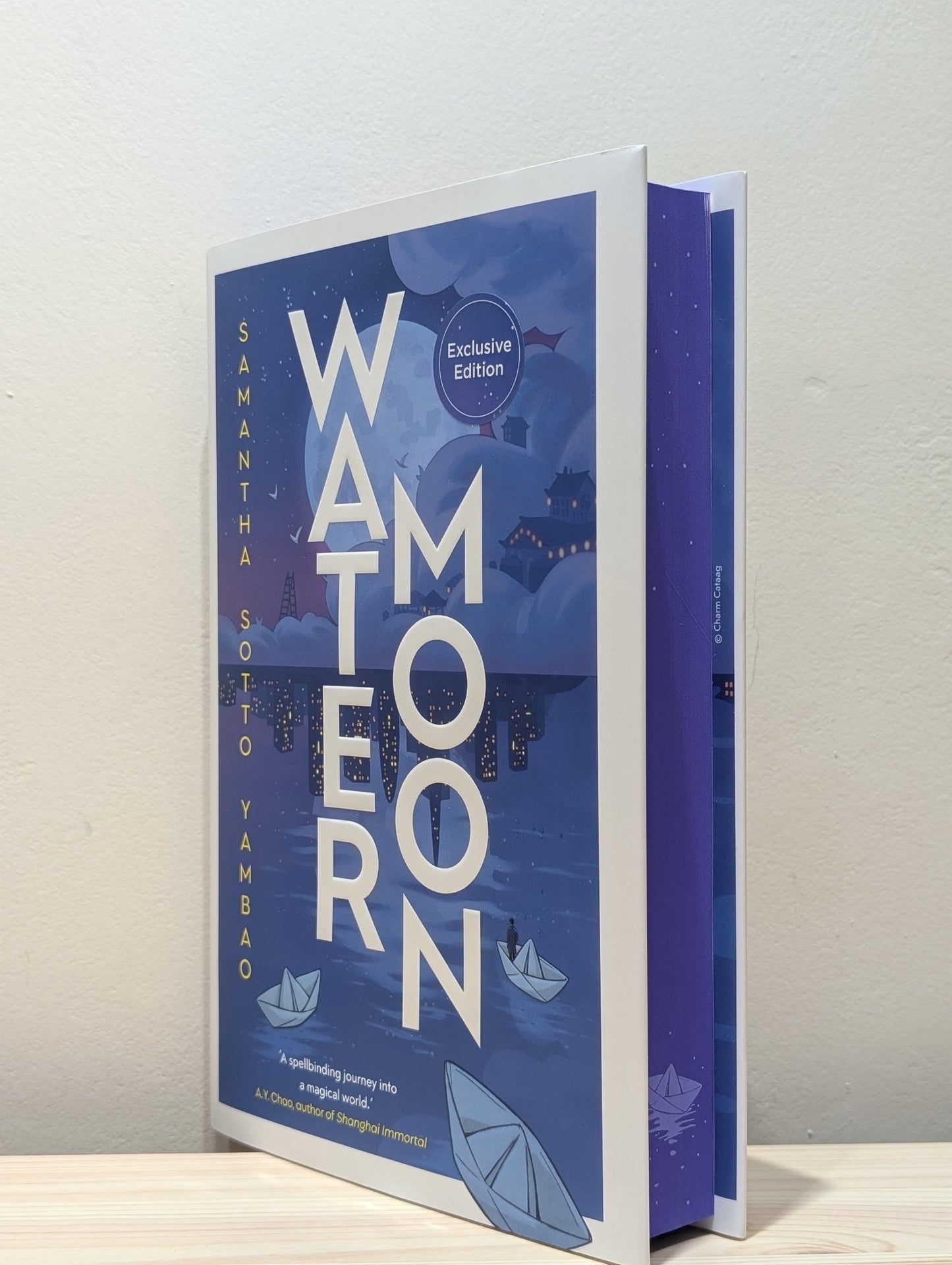 Water Moon by Samantha Sotto Yambao (First Edition with sprayed edges) - Fialta Books