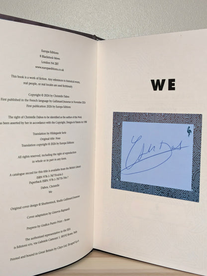 We by Christelle Dabos (Signed First Edition with sprayed edges) - Fialta Books