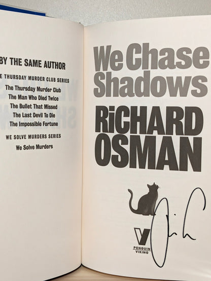 We Chase Shadows by Richard Osman (Signed to Title Page) - Fialta Books
