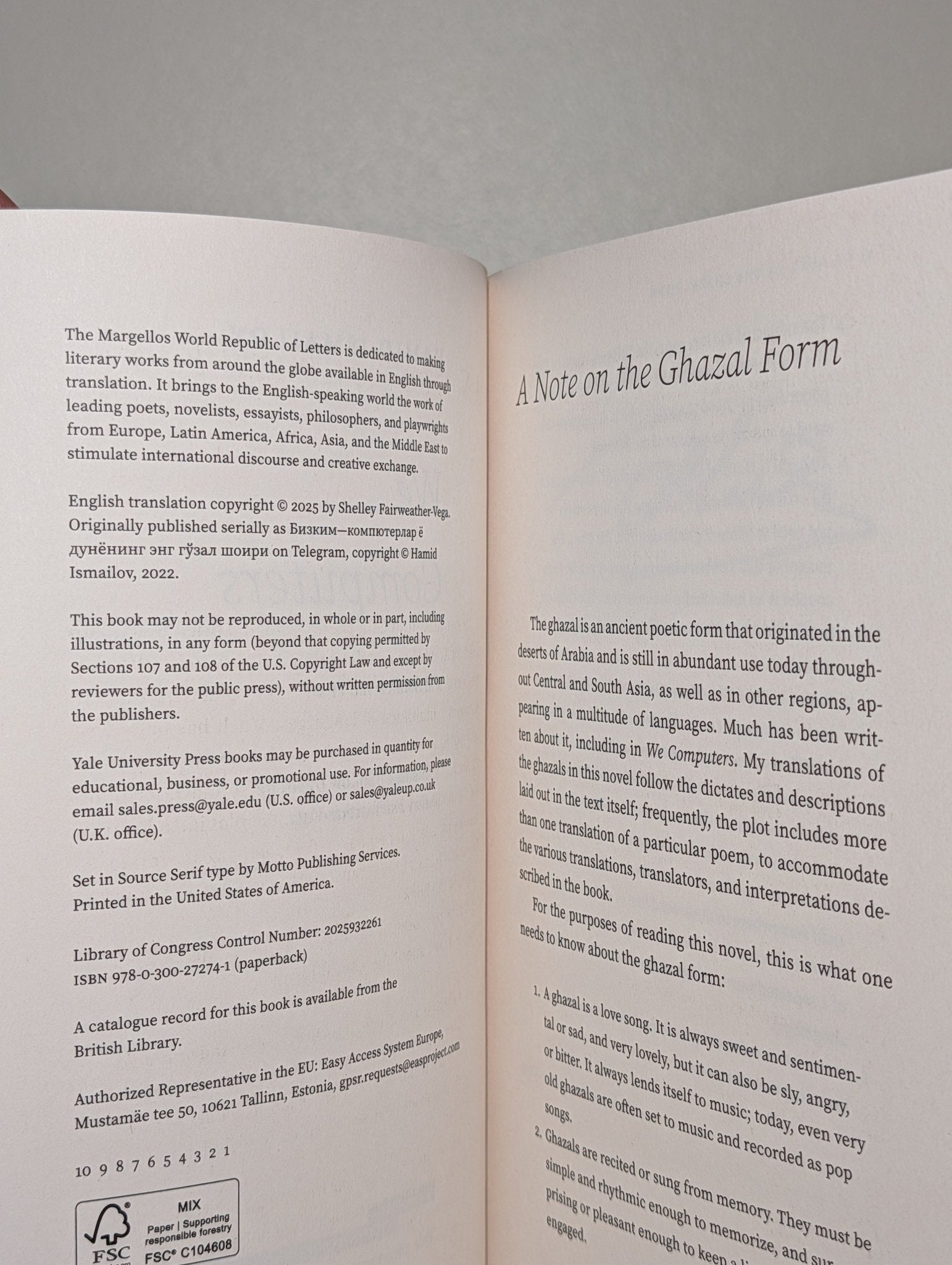 We Computers by Hamid Ismailov (Signed First Edition) - Fialta Books