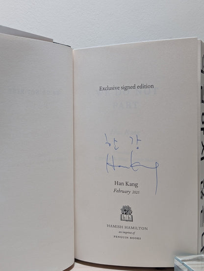 We Do Not Part by Han Kang (Signed First Edition) - Fialta Books