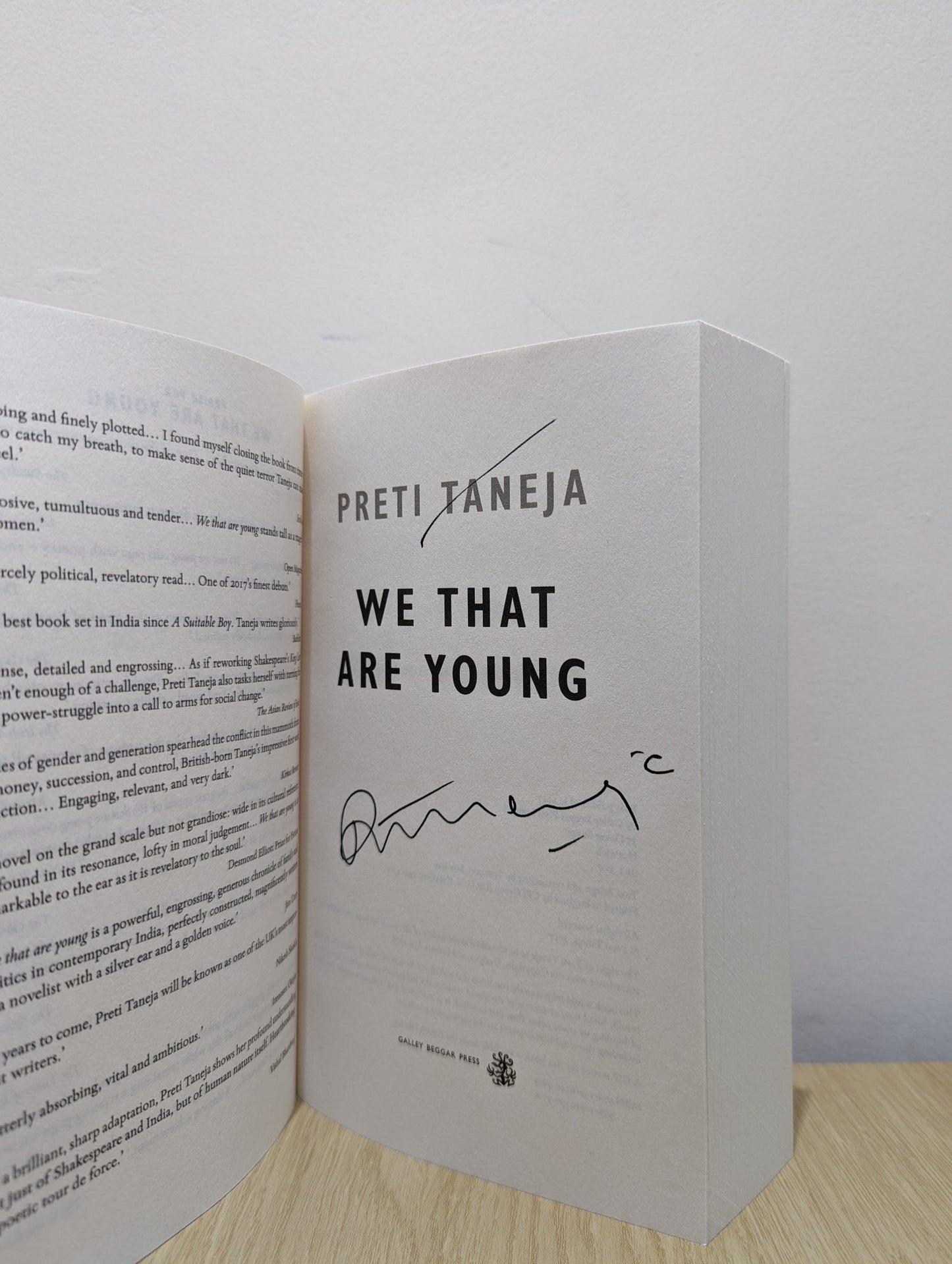 We That Are Young by Preti Taneja (Signed) - Fialta Books