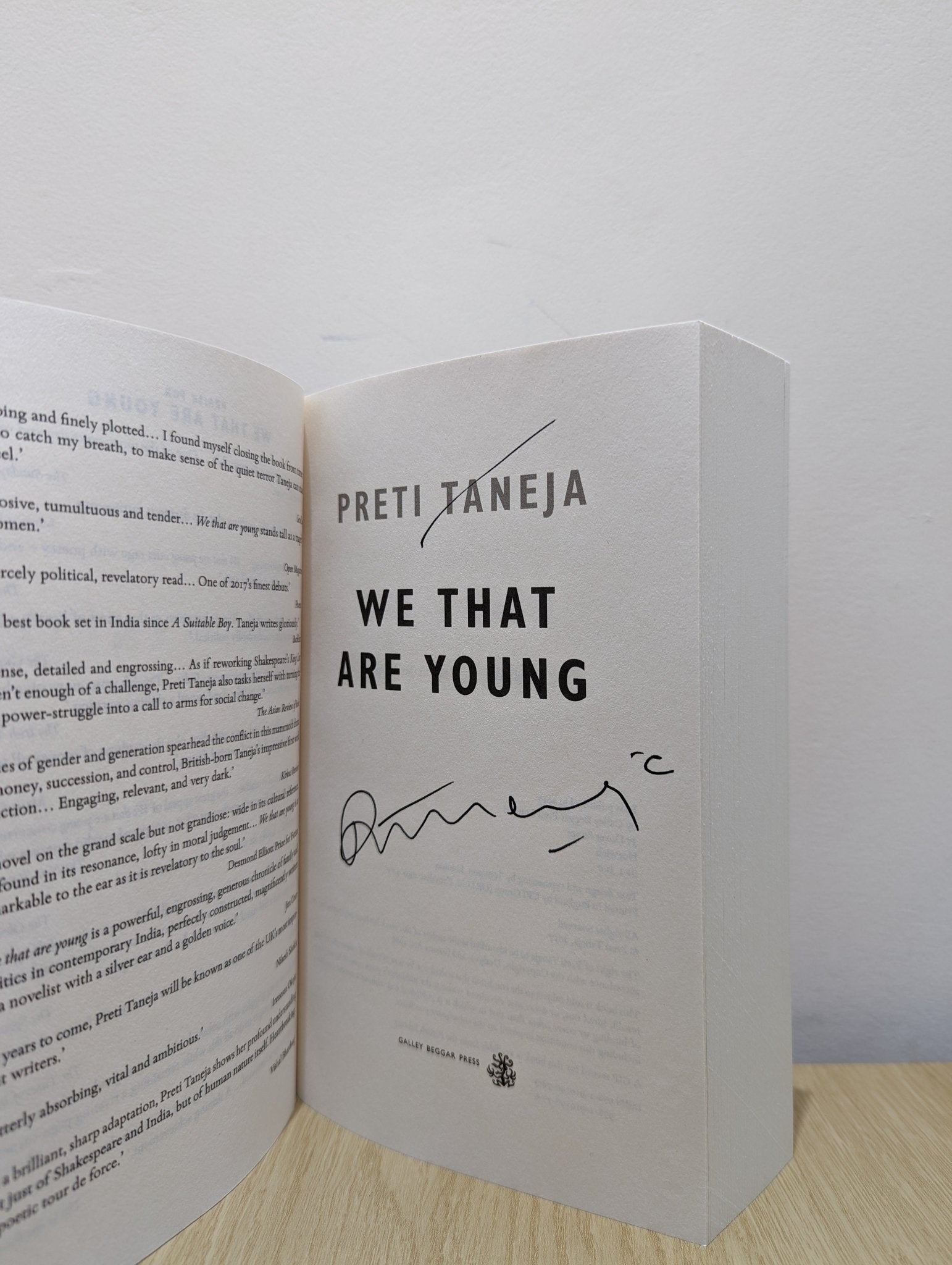 We That Are Young by Preti Taneja (Signed) - Fialta Books