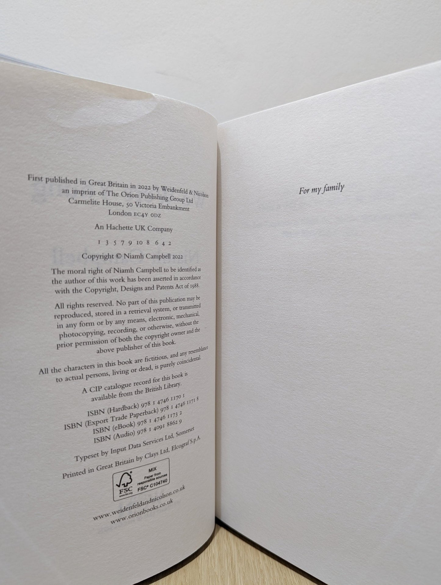 We Were Young by Niamh Campbell (Signed First Edition) - Fialta Books