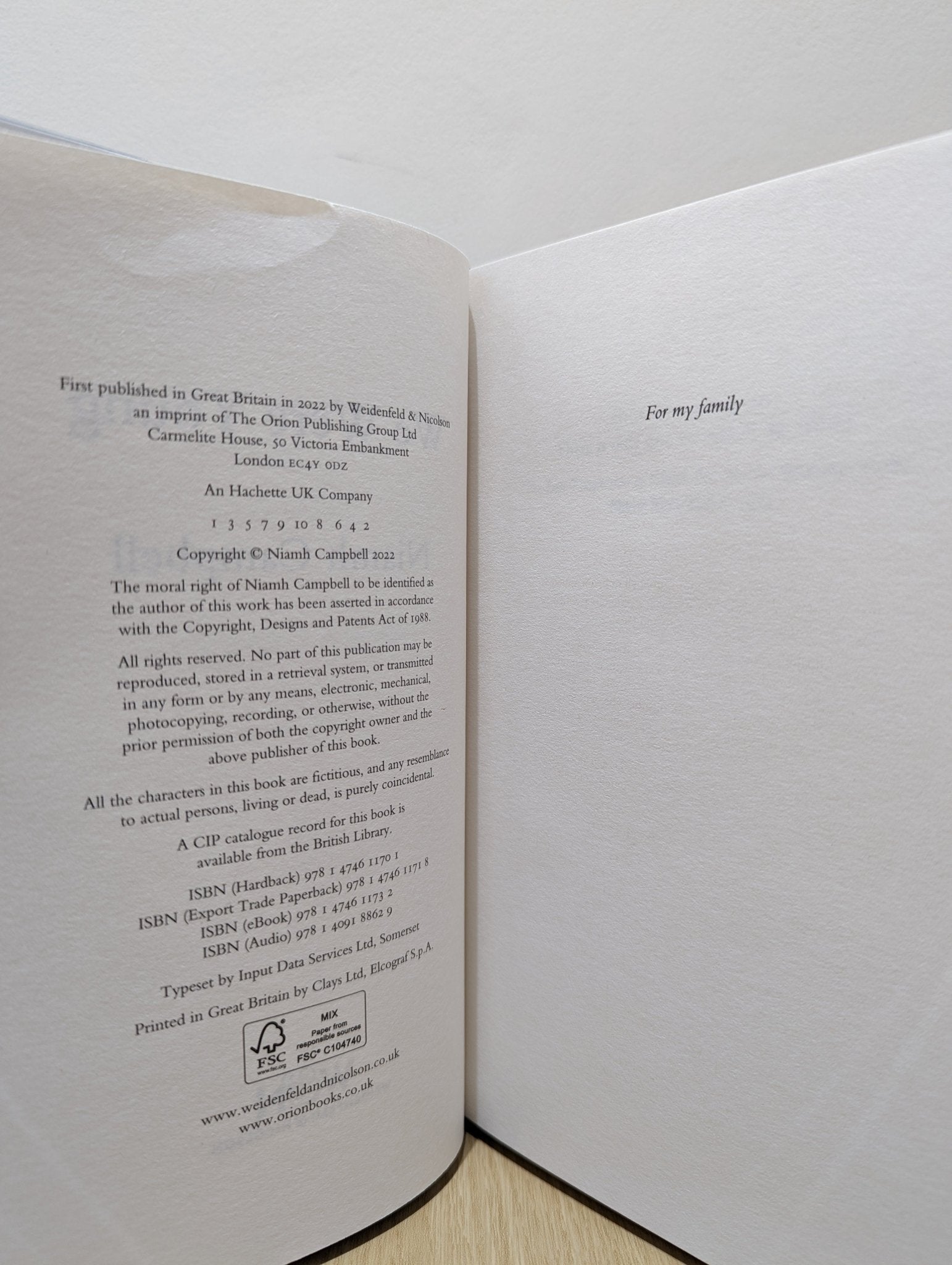 We Were Young by Niamh Campbell (Signed First Edition) - Fialta Books