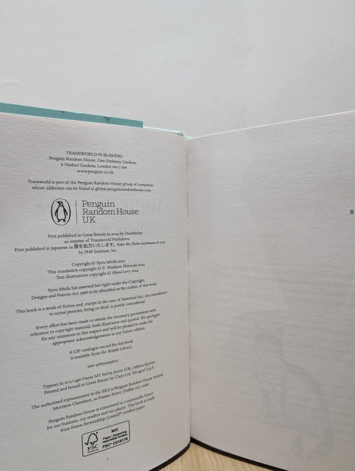We'll Prescribe You a Cat by Syou Ishida (First Edition) - Fialta Books