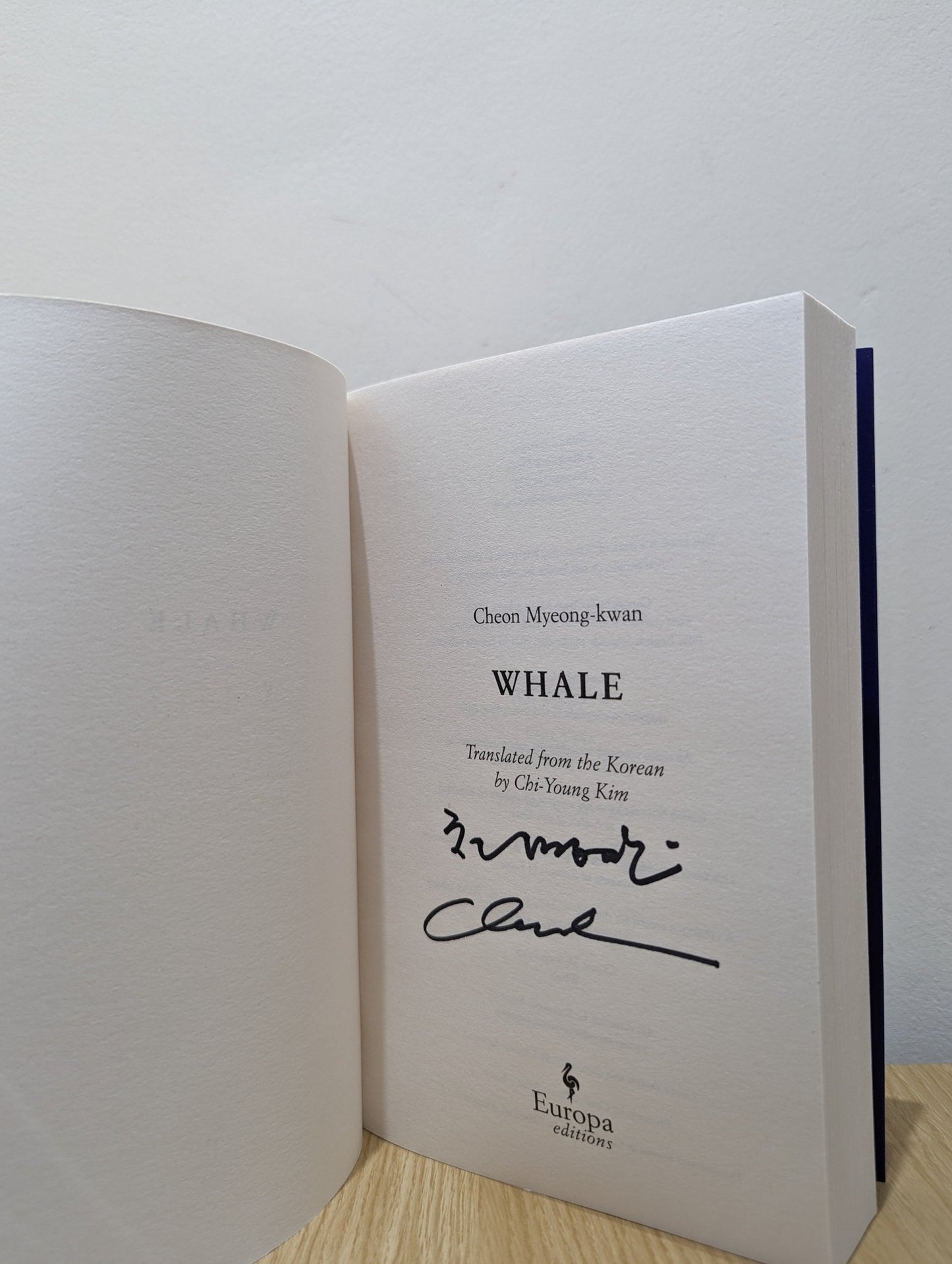 Whale by Cheon Myeong - kwan (Signed First Edition) - Fialta Books