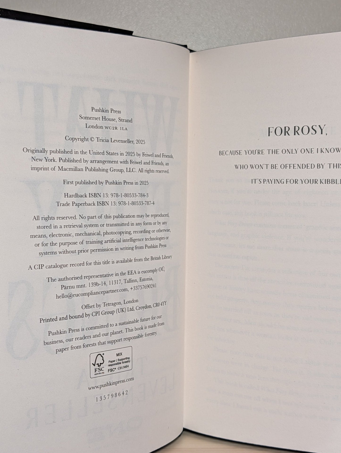 What Fury Brings by Tricia Levenseller (Signed First Edition with sprayed edges) - Fialta Books