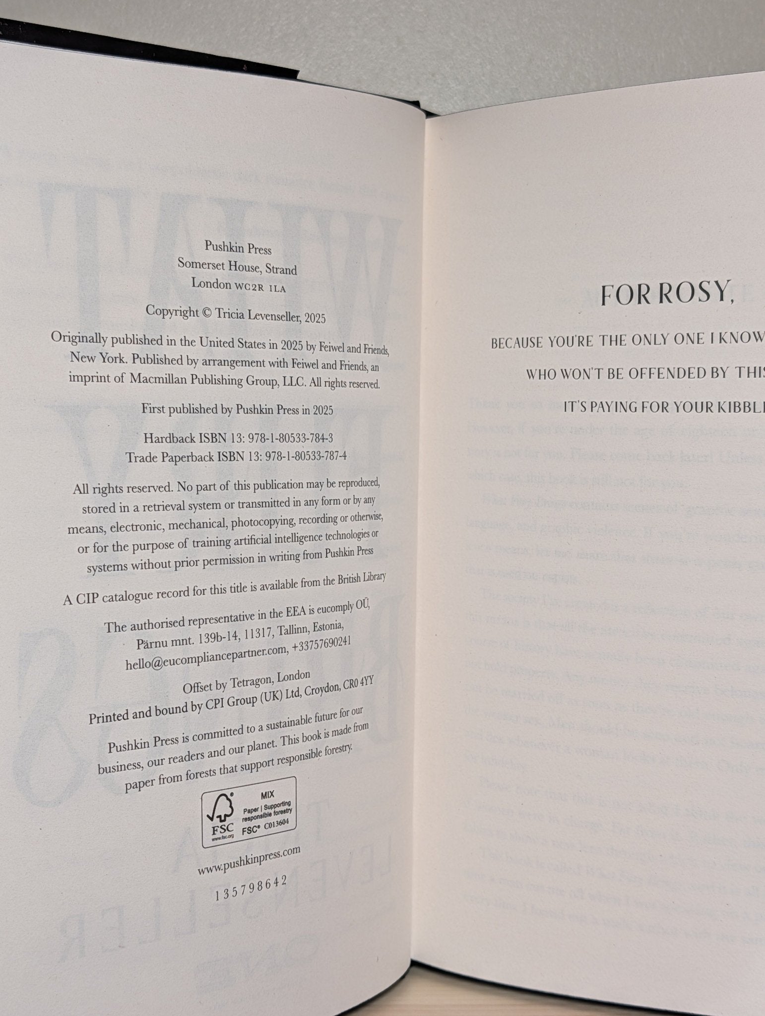 What Fury Brings by Tricia Levenseller (Signed First Edition with sprayed edges) - Fialta Books