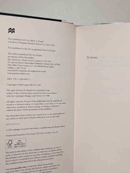 What Strange Paradise by Omar El Akkad (Signed First Edition with sprayed edges) - Fialta Books