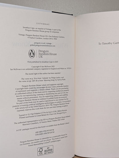 What We Can Know by Ian McEwan (Signed First Edition) - Fialta Books