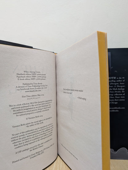 When Among Crows by Veronica Roth (First Edition with sprayed edges) - Fialta Books