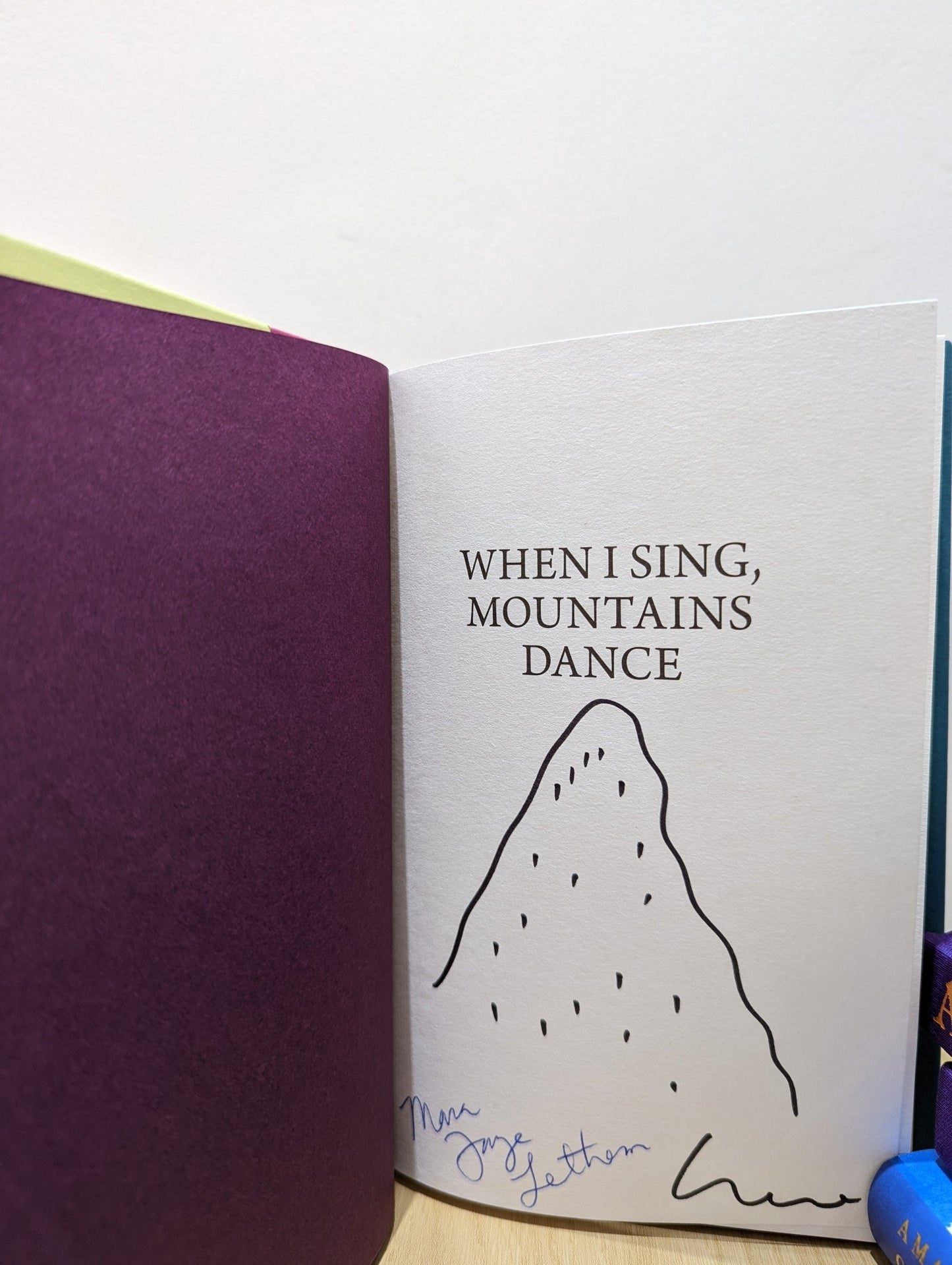 When I Sing, Mountains Dance by Irene Sola (Signed First Edition) - Fialta Books
