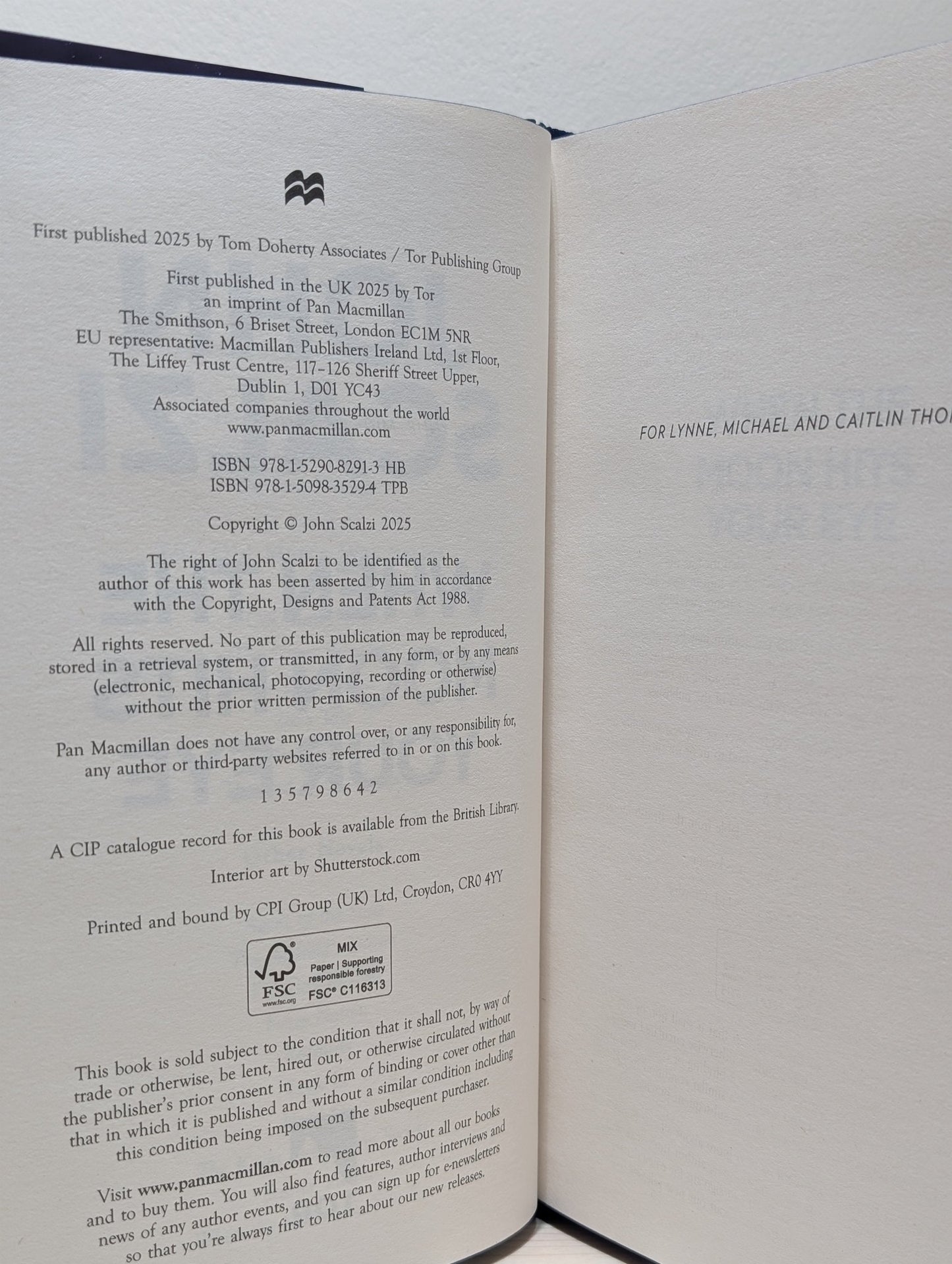 When the Moon Hits Your Eye by John Scalzi (Signed First Edition with sprayed edges) - Fialta Books