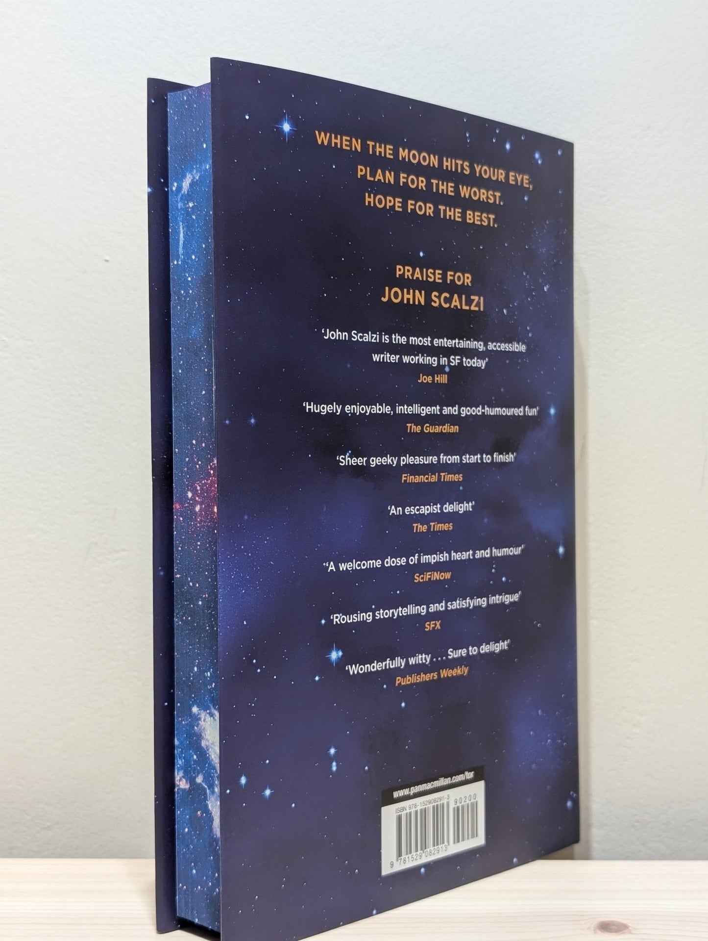 When the Moon Hits Your Eye by John Scalzi (Signed First Edition with sprayed edges) - Fialta Books