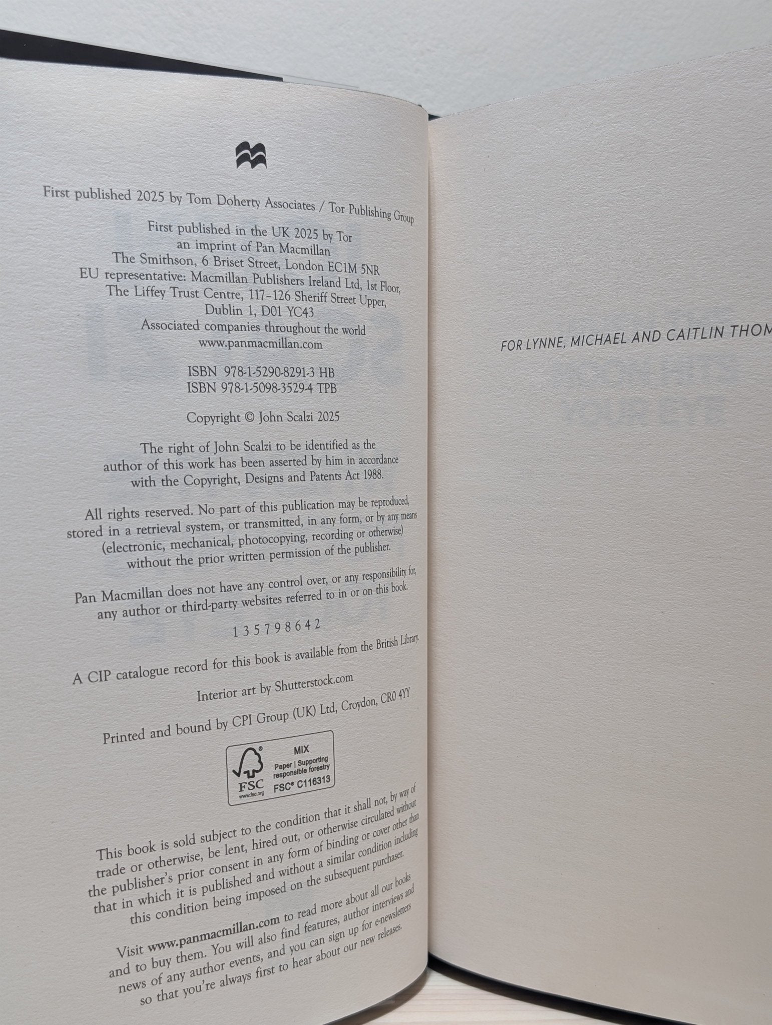 When the Moon Hits Your Eye by John Scalzi (Signed Numbered First Edition with sprayed edges) - Fialta Books