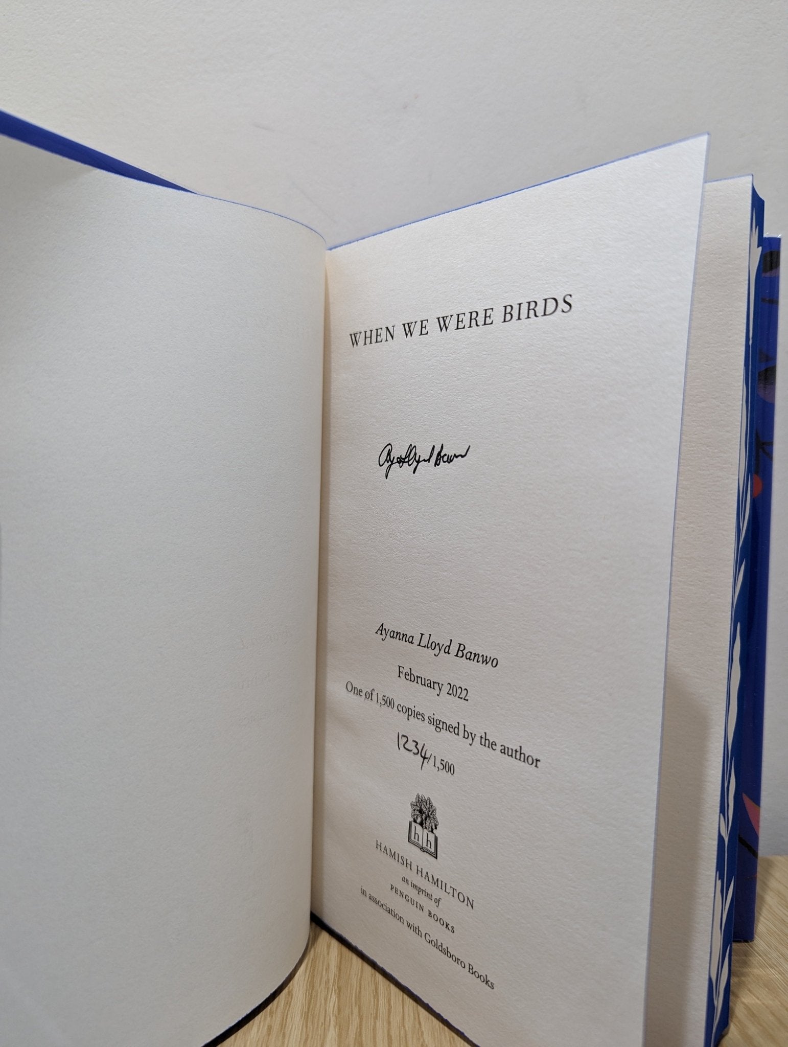 When We Were Birds by Ayanna Lloyd Banwo (Signed First Edition with sprayed edges) - Fialta Books