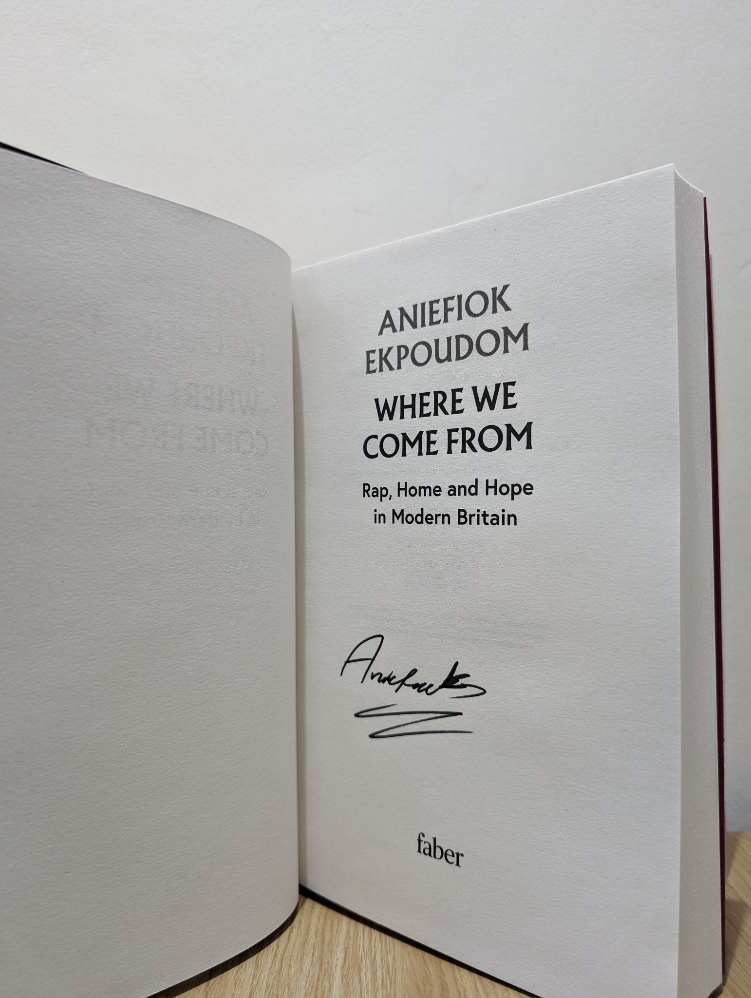 Where We Come From: Rap, Home & Hope in Modern Britain by Aniefiok Ekpoudom (Signed) - Fialta Books