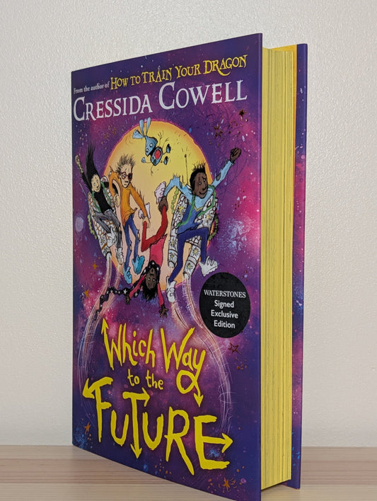 Which Way To The Future by Cressida Cowell (Signed First Edition with sprayed edges) - Fialta Books
