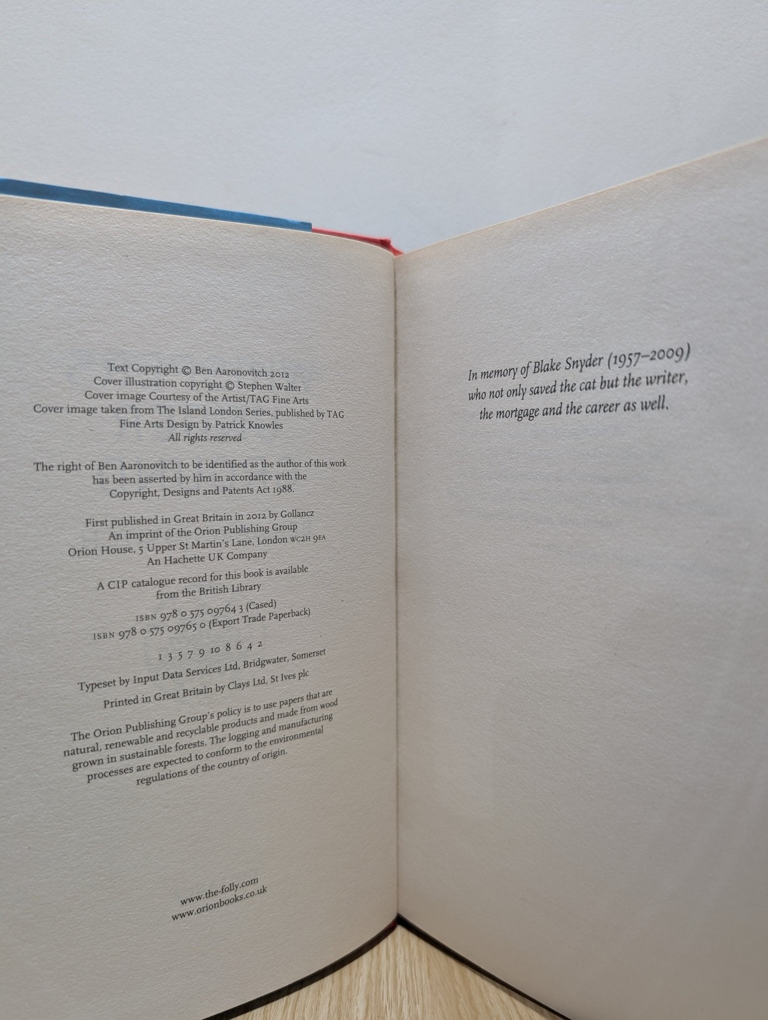 Whispers Under Ground by Ben Aaronovitch (First Edition) - Fialta Books