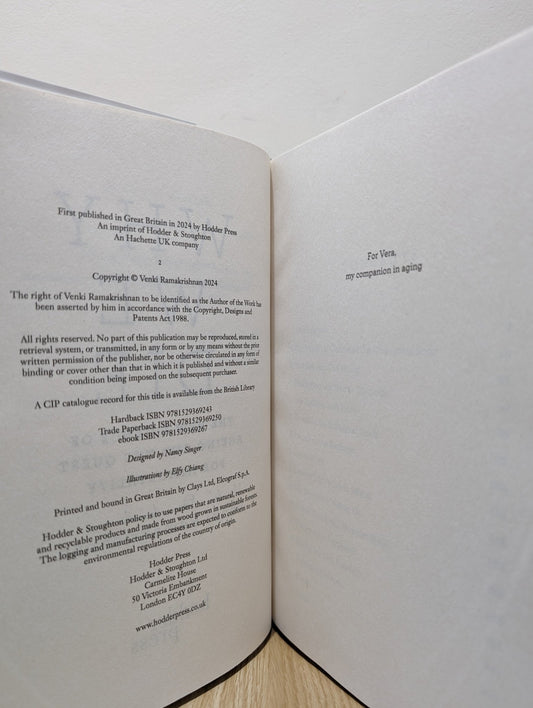 Why We Die by Venki Ramakrishnan (Signed First Edition) - Fialta Books